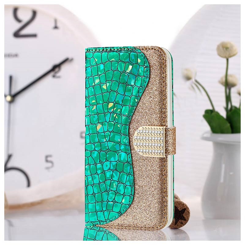 Capa Croco Bling Tipo Carteira Para Samsung Galaxy S Ultra G