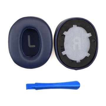 1 conjunto de protectores auriculares em pele para JBL Tune 700BT / 710BT / 750BTNC / 760NC / 770NC - Azul escuro