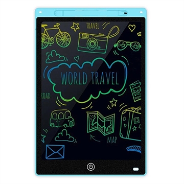 Tablet de desenho LCD de 12" para crianças - Azul