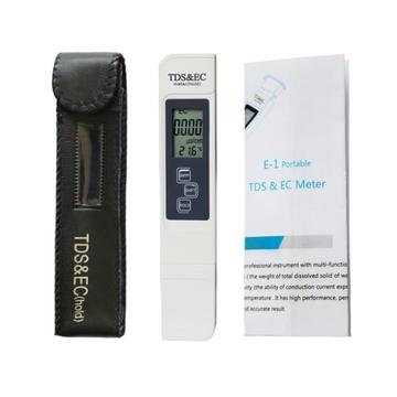 Conjunto de medidor de água 3 em 1 - TDS, EC e temperatura - Branco