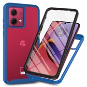 Capa 360 Série de Proteção Motorola Moto G84 - Azul / Transparente