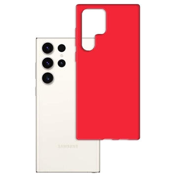 Capa de TPU 3MK Matt para Samsung Galaxy S23 Ultra 5G - Vermelho