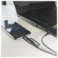 Cabo USB-C / USB-C e Lightning 4smarts ComboCord CL - 1.5m - Preto