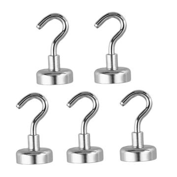 Ganchos Magnéticos Pesados para Cozinha - 5 unidades. - 12x12x31mm