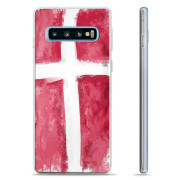 Capa de TPU - Samsung Galaxy S10+ - Bandeira da Dinamarca