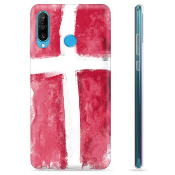 Capa de TPU - Huawei P30 Lite - Bandeira da Dinamarca