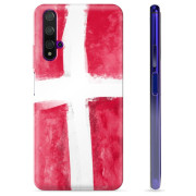 Capa de TPU - Huawei Nova 5T - Bandeira da Dinamarca