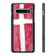 Capa Protetora - Samsung Galaxy S10+  - Bandeira da Dinamarca