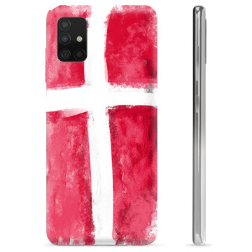 Capa de TPU - Samsung Galaxy A51 - Bandeira da Dinamarca