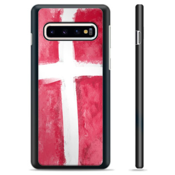 Capa Protetora - Samsung Galaxy S10  - Bandeira da Dinamarca