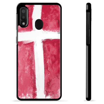 Capa Protetora - Samsung Galaxy A20e  - Bandeira da Dinamarca