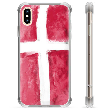 Capa Híbrida - iPhone X / iPhone XS - Bandeira da Dinamarca