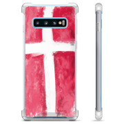 Capa Híbrida - Samsung Galaxy S10 - Bandeira da Dinamarca