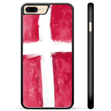 Capa Protetora - iPhone 7 Plus / iPhone 8 Plus  - Bandeira da Dinamarca