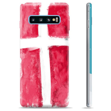 Capa de TPU - Samsung Galaxy S10 - Bandeira da Dinamarca