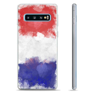 Capa de TPU - Samsung Galaxy S10+ - Bandeira Francesa