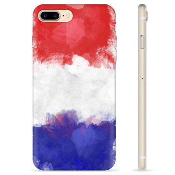 Capa de TPU - iPhone 7 Plus / iPhone 8 Plus - Bandeira Francesa