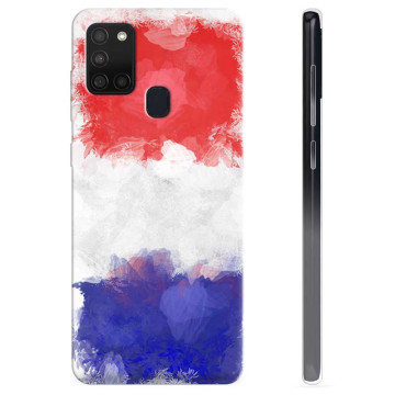 Capa de TPU - Samsung Galaxy A21s - Bandeira Francesa