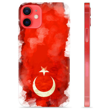 Capa de TPU - iPhone 12 mini - Bandeira da Turquia