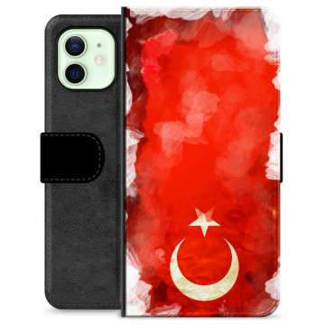 Bolsa tipo Carteira - iPhone 12 - Bandeira da Turquia