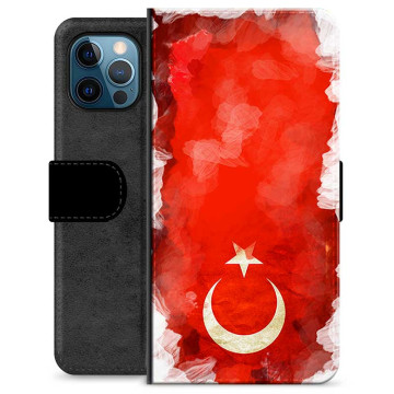 Bolsa tipo Carteira - iPhone 12 Pro - Bandeira da Turquia