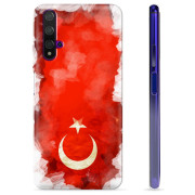 Capa de TPU - Huawei Nova 5T - Bandeira da Turquia