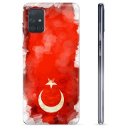 Capa de TPU - Samsung Galaxy A71 - Bandeira da Turquia