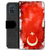 Bolsa tipo Carteira - Samsung Galaxy A51 - Bandeira da Turquia