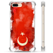 Capa Híbrida - iPhone 7 Plus / iPhone 8 Plus - Bandeira da Turquia