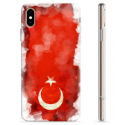 Capa de TPU - iPhone XS Max - Bandeira da Turquia