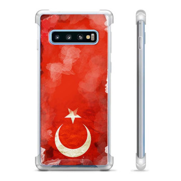 Capa Híbrida - Samsung Galaxy S10+ - Bandeira da Turquia