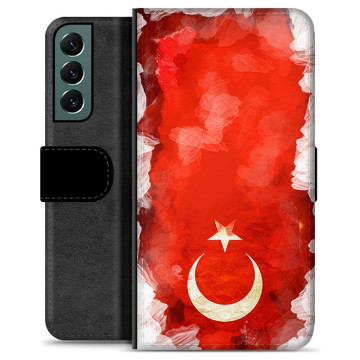 Bolsa tipo Carteira - Samsung Galaxy S22+ 5G - Bandeira da Turquia