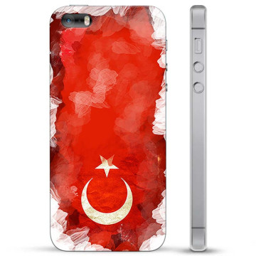 Capa Híbrida - iPhone 5/5S/SE - Bandeira da Turquia