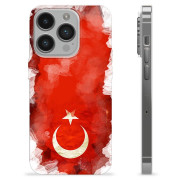 Capa de TPU - iPhone 14 Pro - Bandeira da Turquia