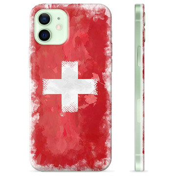 Capa de TPU - iPhone 12 - Bandeira da Suíça