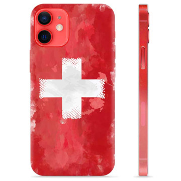 Capa de TPU - iPhone 12 mini - Bandeira da Suíça