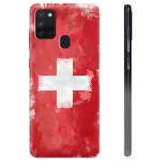 Capa de TPU - Samsung Galaxy A21s - Bandeira da Suíça