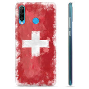 Capa de TPU - Huawei P30 Lite - Bandeira da Suíça