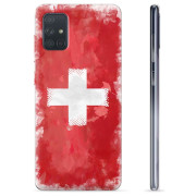 Capa de TPU - Samsung Galaxy A71 - Bandeira da Suíça