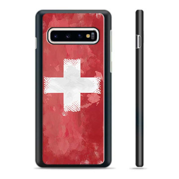 Capa Protetora - Samsung Galaxy S10+  - Bandeira da Suíça