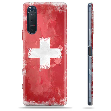 Capa de TPU - Sony Xperia 5 II - Bandeira da Suíça