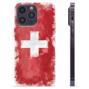 Capa de TPU - iPhone 14 Pro Max - Bandeira da Suíça