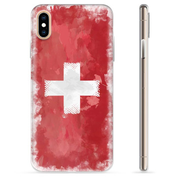 Capa de TPU - iPhone X / iPhone XS - Bandeira da Suíça