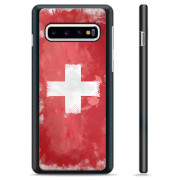 Capa Protetora - Samsung Galaxy S10  - Bandeira da Suíça