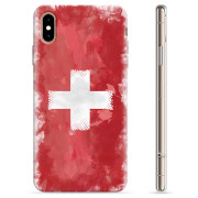 Capa de TPU - iPhone XS Max - Bandeira da Suíça
