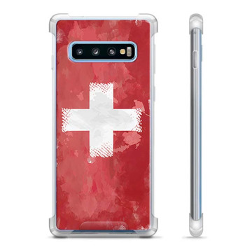 Capa Híbrida - Samsung Galaxy S10+ - Bandeira da Suíça