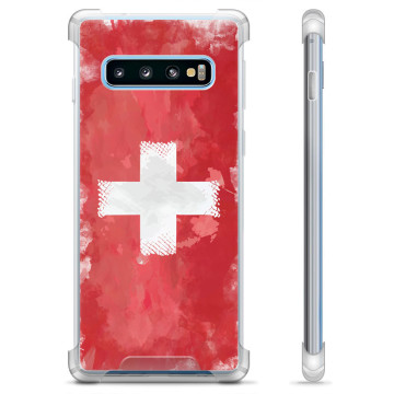 Capa Híbrida - Samsung Galaxy S10 - Bandeira da Suíça