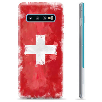 Capa de TPU - Samsung Galaxy S10 - Bandeira da Suíça