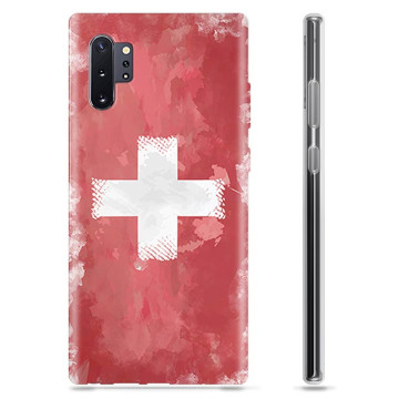 Capa de TPU - Samsung Galaxy Note10+ - Bandeira da Suíça