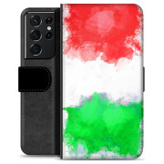 Bolsa tipo Carteira - Samsung Galaxy S21 Ultra 5G - Bandeira Italiana